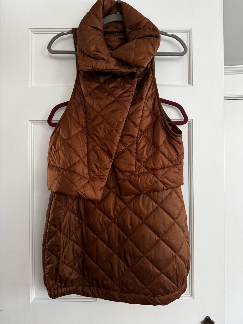 Alembika Quilted Puffer Vest and Mini Skirt Set